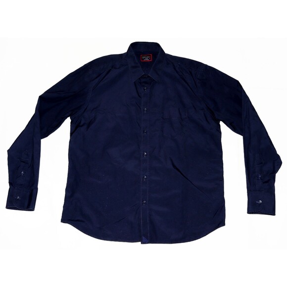 UNTUCKit Men's Long Sleeve Button Front Blue Shirt Size Large - Picture 3 of 8